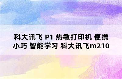 iFLYTEK/科大讯飞 P1 热敏打印机 便携小巧 智能学习 科大讯飞m210